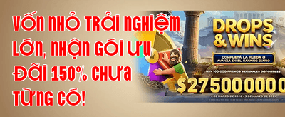 Thưởng Chào Mừng Tân Thủ 100% promotion banner